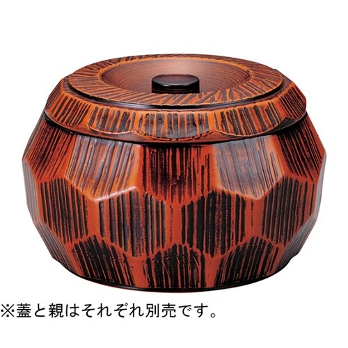 はつり亀甲丼 栃塗(内黒)親 41000