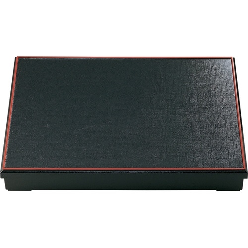 尺7 布目松花堂 黒天朱内塗品(蓋親)