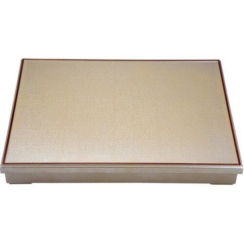 尺7 布目松花堂 黄金銀彩内黒(蓋親)