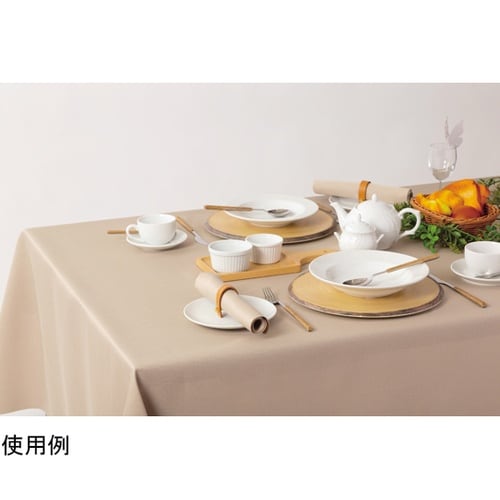 テーブルクロス ベージュ240cm ×1