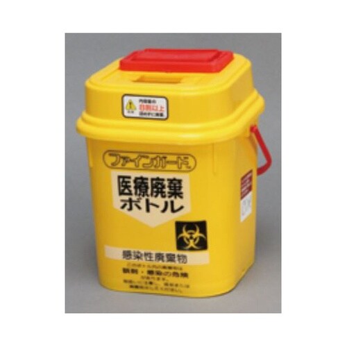 医療廃棄ボトル 角型 スライドロックタイ
