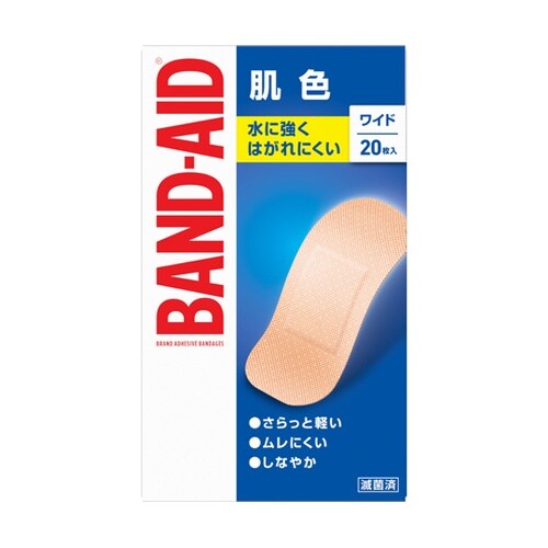 バンドエイド 救急絆創膏 肌色 ワイド