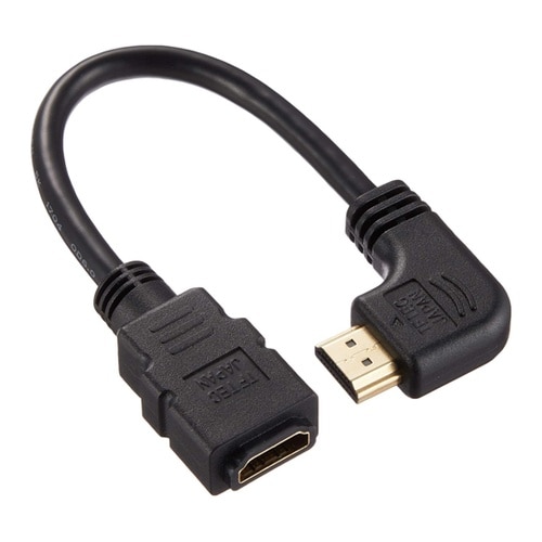 HDMI L型ケーブル 延長 20cm(