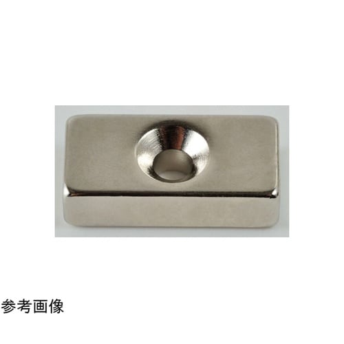 ネオジム磁石(N40)角型皿穴付 15×