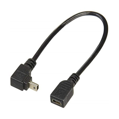 USBmini L型ケーブル 延長20c