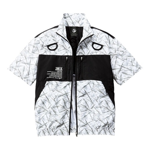 空調服半袖ブルゾン シルバ−カモフラ L