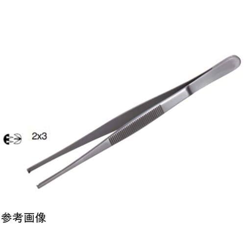 多鈎外科ピンセット 20cm 有鈎 2×