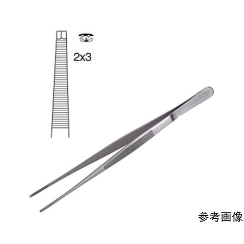 多鈎把持ピンセット 20cm 有鈎 2×