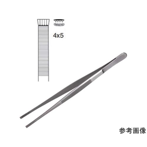 多鈎把持ピンセット 15cm 有鈎 4×