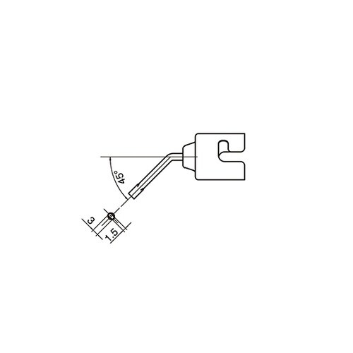 ノズル シングル 曲がり