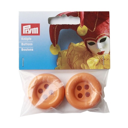 デコレーションボタン 外径35mm オレ