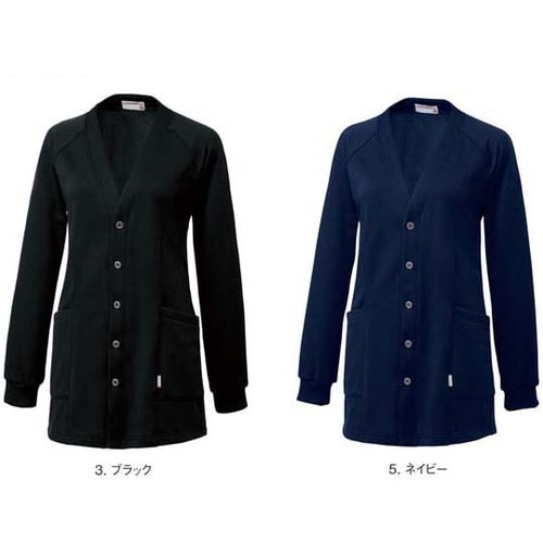 レディースカーディガン 3 ブラック 1