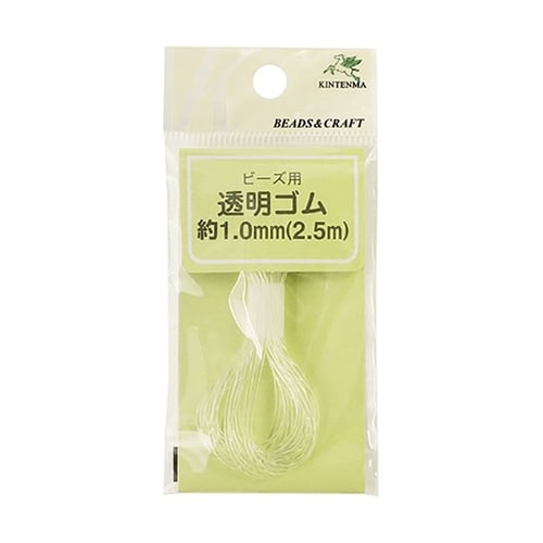 透明ゴム 1.0mm 2.5m クリア