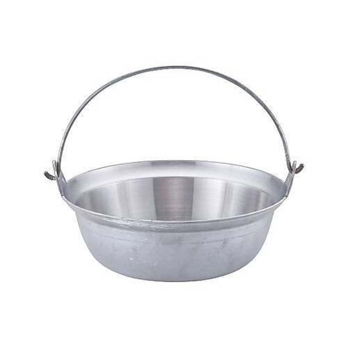 アルミイモノ 吊付円付鍋 33cm