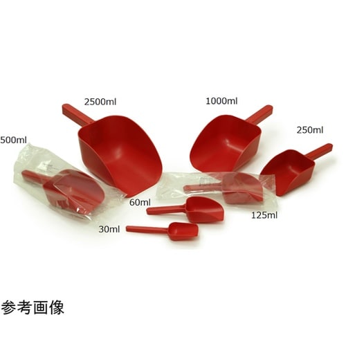 個装ディスポ スコップ 滅菌 赤色 10