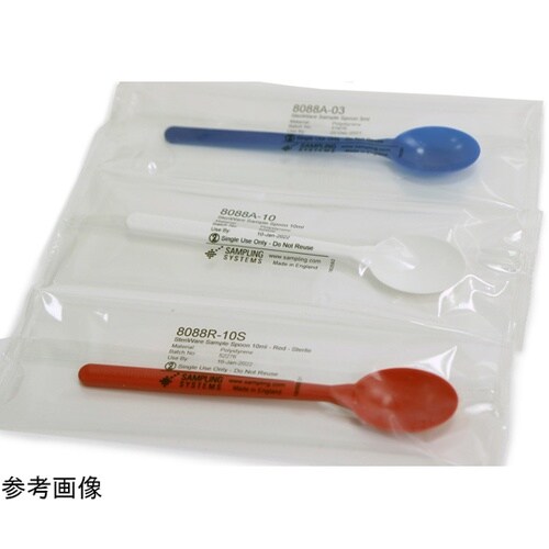 個装ディスポ スプーン 滅菌 白色 3m