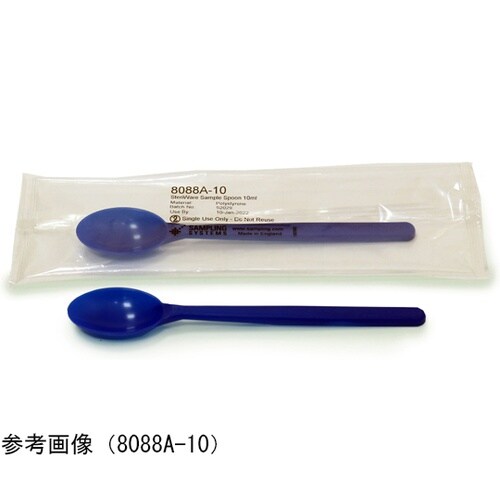 個装ディスポ スプーン 滅菌 青色 10