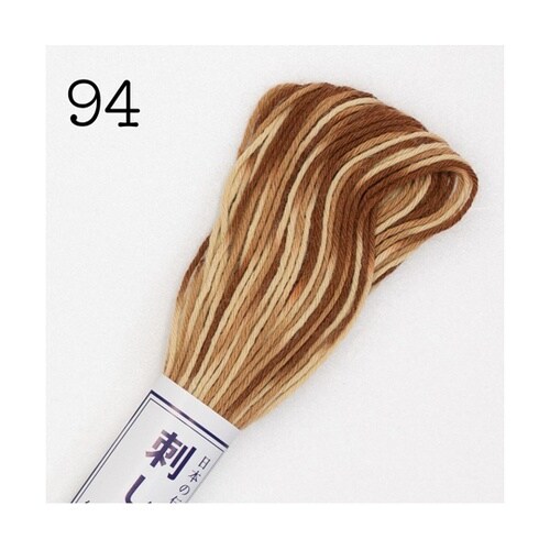 刺し子糸 【カラフル】20m /Col.