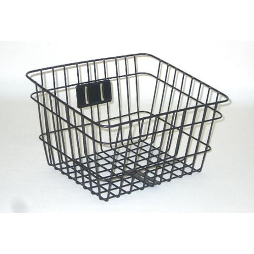 自転車ワイヤー前カゴ ブラック 1個 S