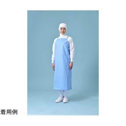 Vカールイ共ヒモタスキ エプロン ブルー