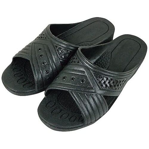 紳士シャワーサンダル 前あき ブラック