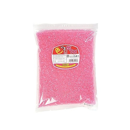 わた菓子用ザラメ「色いろザラメ」赤 1k