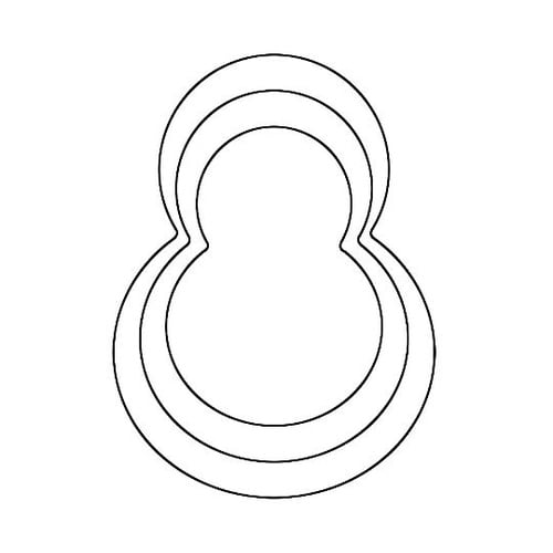 たかもりの野菜抜 雪ダルマ 小 0760