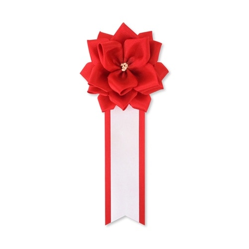 【リボンバラ徽章】 リボン徽章 小 赤