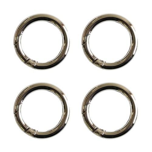 丸型カラビナ 36mm ニッケル 1組(