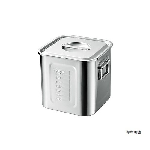 18−8 目盛付深型角キッチンポット 2