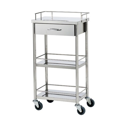 回診車カート 3段 間口450mm 高さ