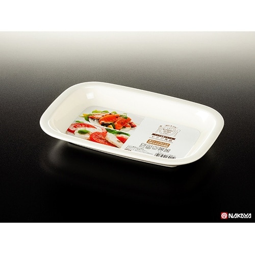 レンジ角皿 白 K390−1