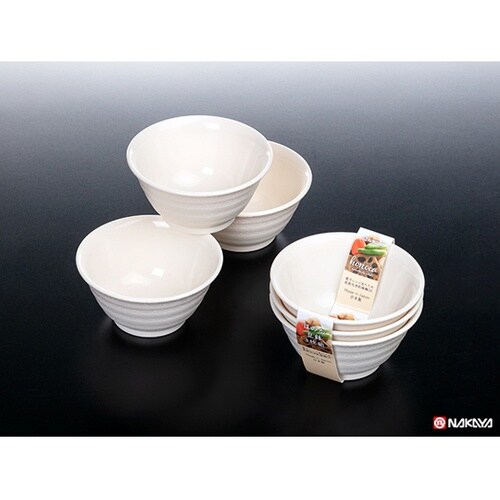 ほのか 豆鉢 3P 白 3個入れ K57