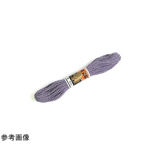 江戸打ち紐 中 30m巻き 紫×白 ED
