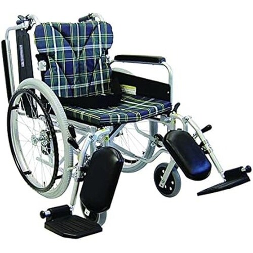 車いす(自走用・アルミ製)背折れ式