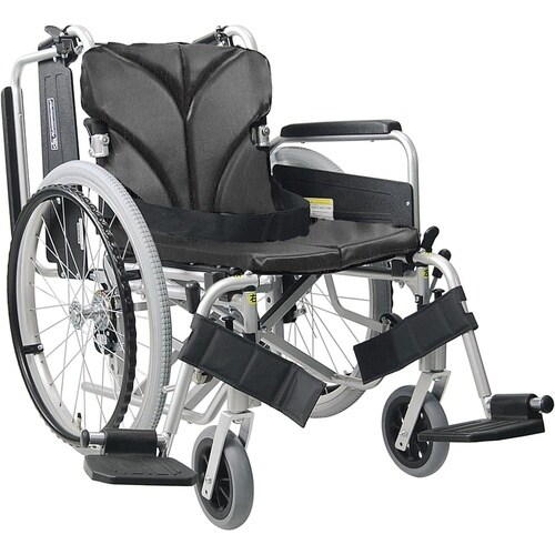 車いす(自走用・アルミ製)背折れ式