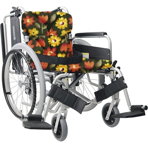 車いす(自走用・アルミ製)背折れ式