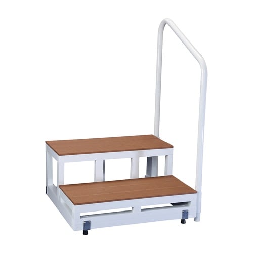 バリアフリー踏台(2段・手すり1本)