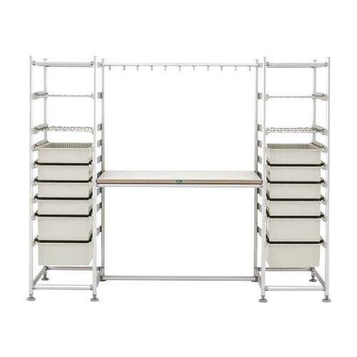 作業台付きラック