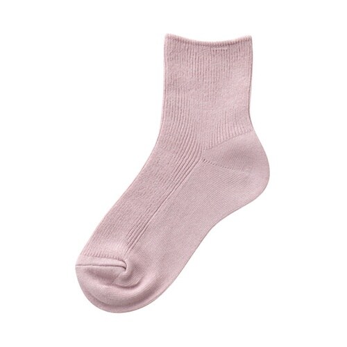 婦人やわらか足口リブソックス