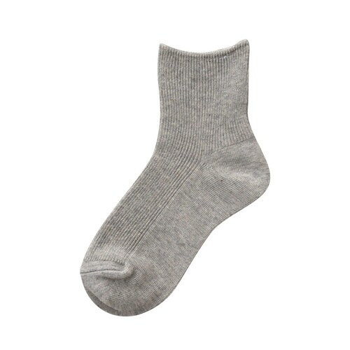 婦人やわらか足口リブソックス