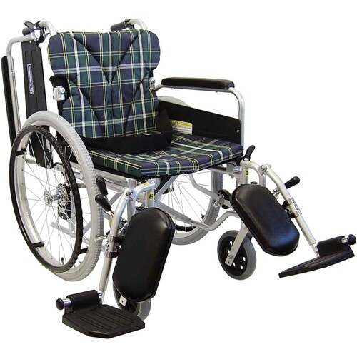 車いす(自走用・アルミ製)背折れ式