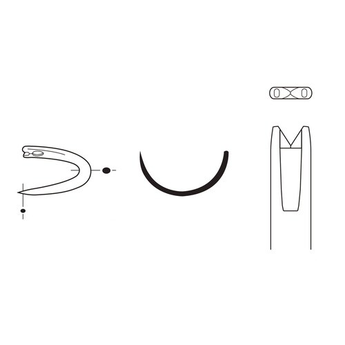 医>>マツヨシ縫合針 腸用弯弾