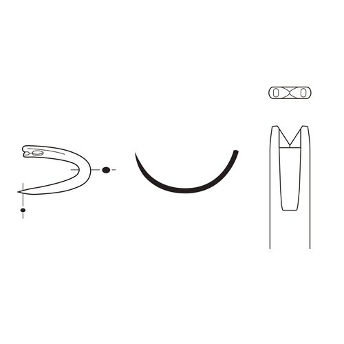 医>>マツヨシ縫合針 婦人科弯弾 丸針