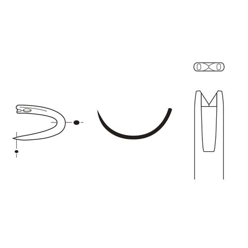 医>>マツヨシ縫合針 婦人科弯弾 丸針