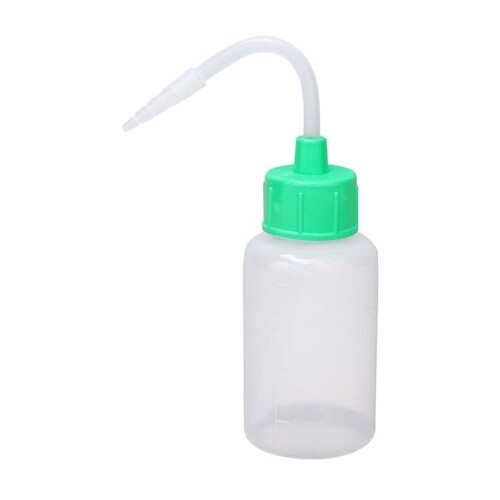 カラーキャップ付洗浄瓶(細口)