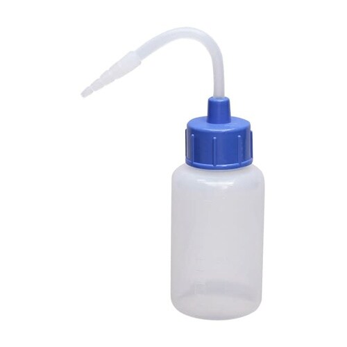 カラーキャップ付洗浄瓶(細口)