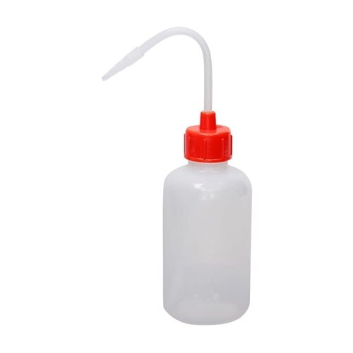 カラーキャップ付洗浄瓶(細口)