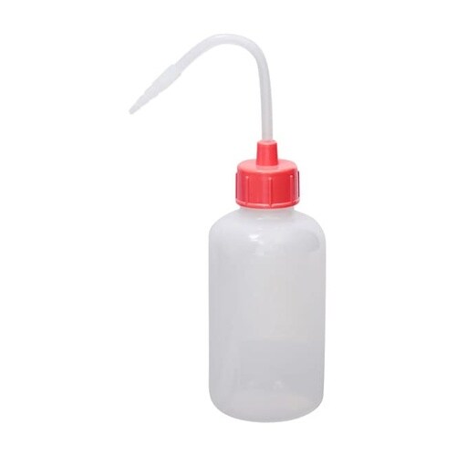 カラーキャップ付洗浄瓶(細口)