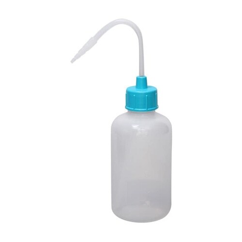 カラーキャップ付洗浄瓶(細口)